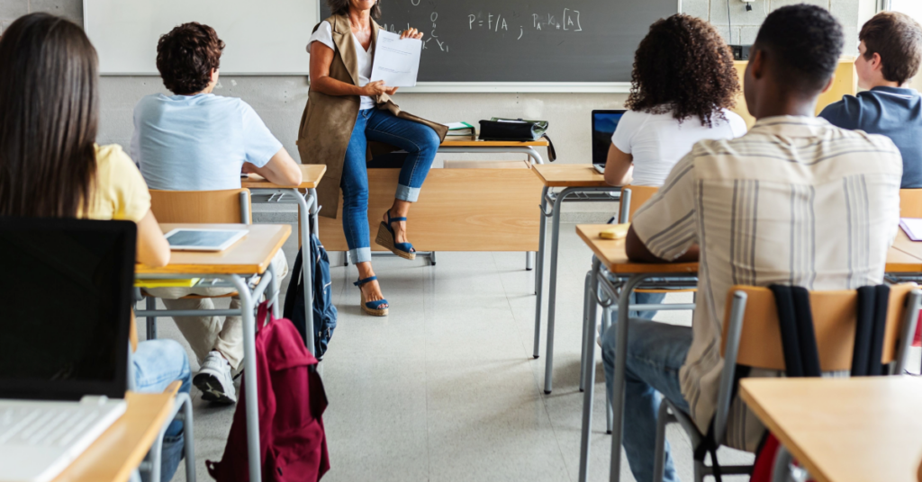 teens in classroom