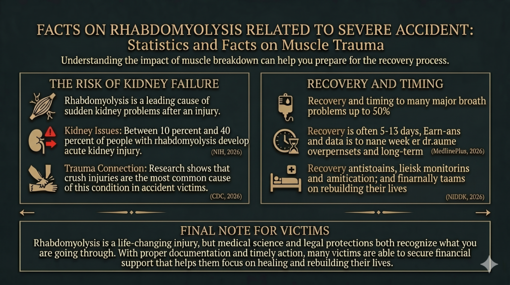 Rhabdomyolysis After Severe Accident Infographic.